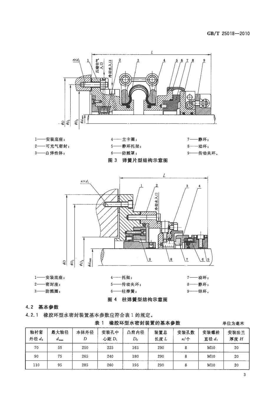 行业标准 船舶运输 船艉轴水润滑密封装置 gb/t25018-2010  热门资源