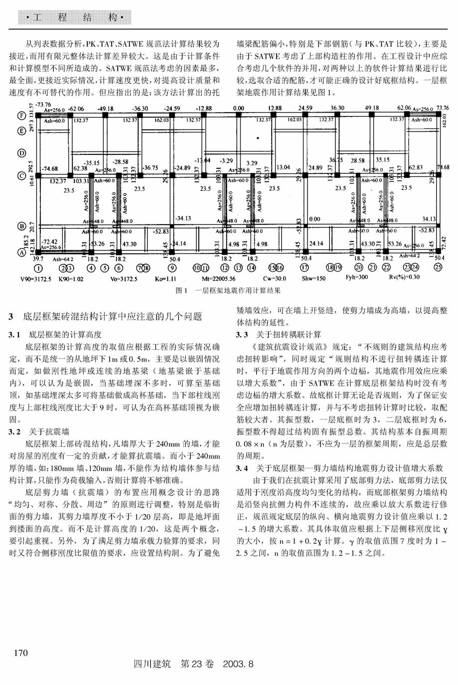 浅谈底部框架-剪力墙砌体结构的几种计算方法