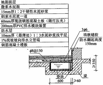 3  在设有隔断墙的卫生间安装模块时,在跨越模块隔墙下应设置过梁(图a