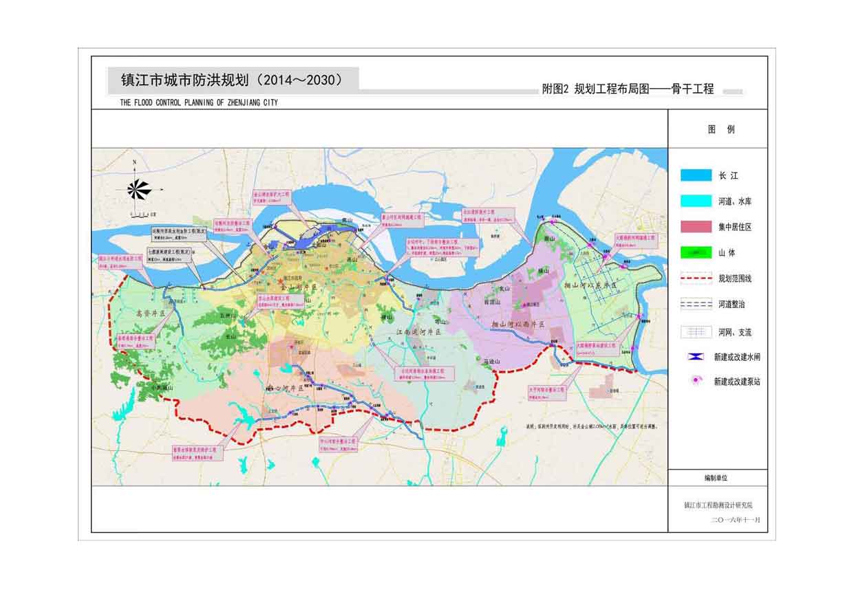 镇江市城市防洪规划(2014-2030)