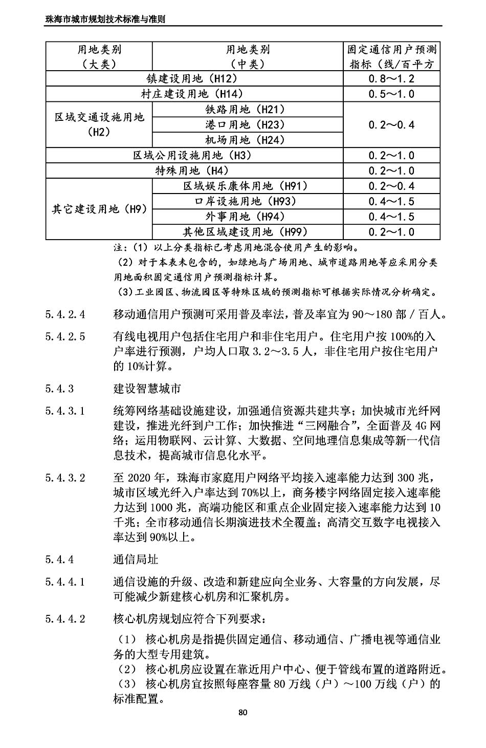 珠海城市规划技术标准与准则 2017年版